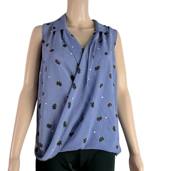 CAbi Blue Floral Two Piece Blouse - Picture 2 of 7